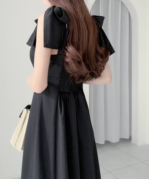 「mily bilet」 キャミソールワンピース MEDIUM ブラック レディース_画像2