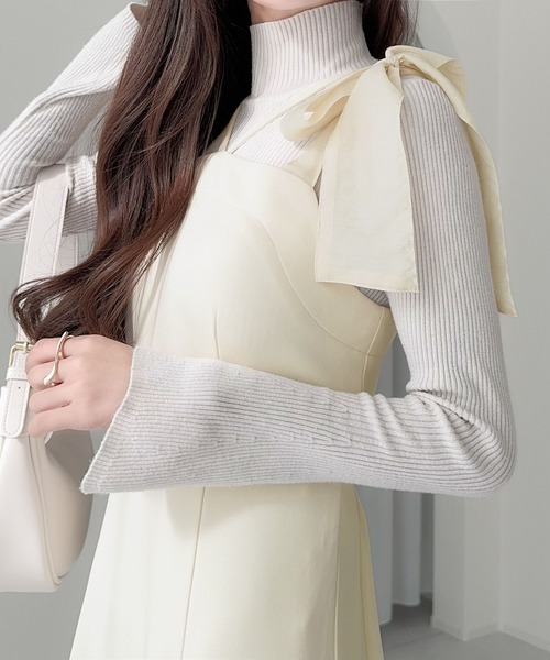 「mily bilet」 キャミソールワンピース MEDIUM ブラック レディース_画像4
