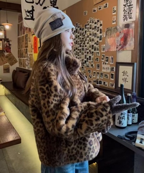 レオパード柄 ミンク リバーシブル ショートコート レディース リアルファー 楽天市場】ファーコート ショート丈 レディース フェイク エコファー