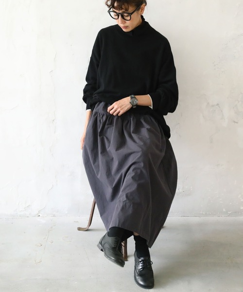 「soulberry」 フレアスカート 3L スミクロ レディース_画像5