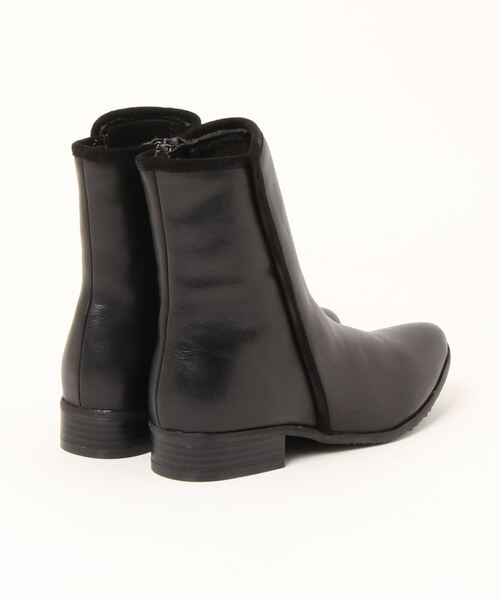 「ALPHA CUBIC」 ショートブーツ L ブラック レディース_画像2
