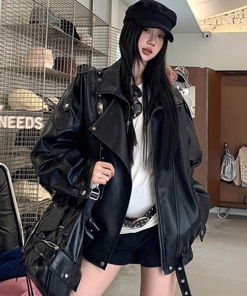 BEAUTY&YOUTH ブラックレザーライダースジャケット BEAUTY&YOUTH UNITED ARROWS（ライダースジャケット）のフリマアイテム一覧