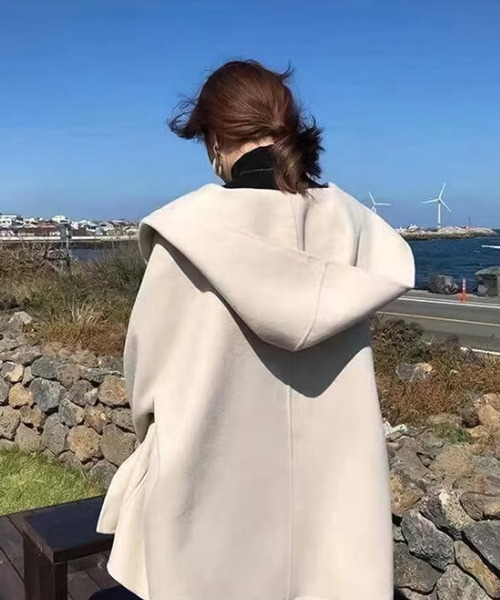 「Doula Doula」 「Bifrost」チェスターコート M チャコールグレー レディース_画像5