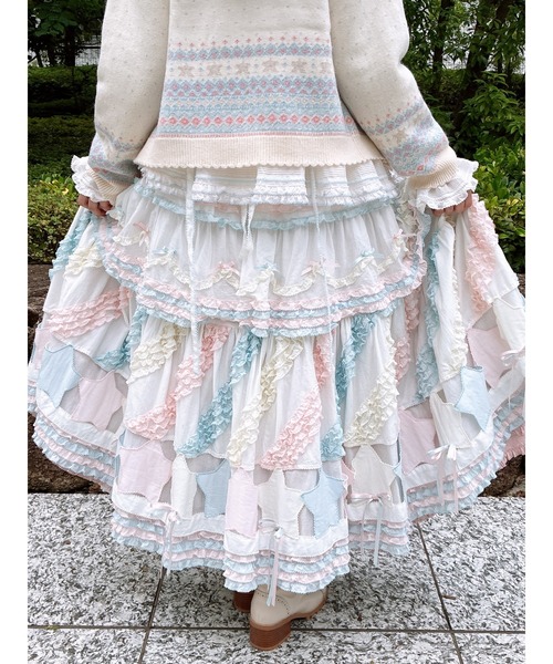希少♡ ピンクハウス ニットカーディガン 羽織り 綿100% デカロゴ 厚手 PINK HOUSE（ピンクハウス） カーディガン ハートモチーフ使いヨーク