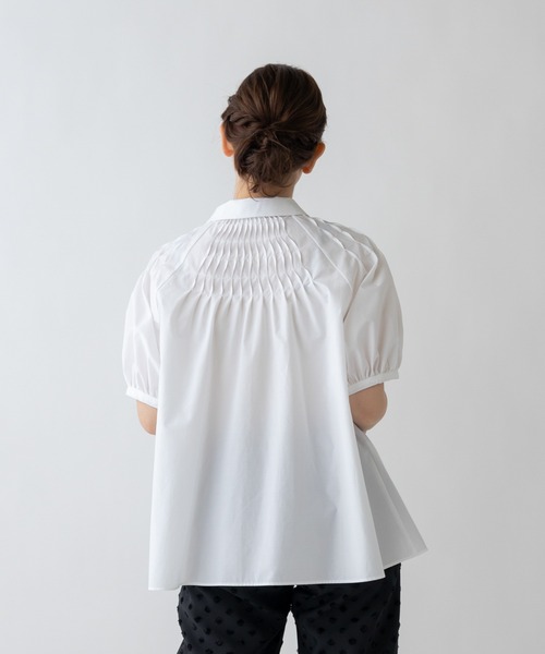 「Sono」 半袖シャツ 1 ネイビー レディース_画像6