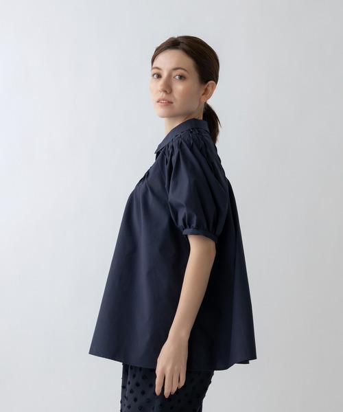 「Sono」 半袖シャツ 1 ネイビー レディース_画像8