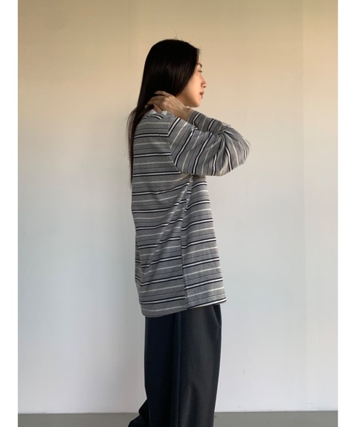「Didot.showroom」 長袖カットソー FREE スカイブルー レディース_画像3