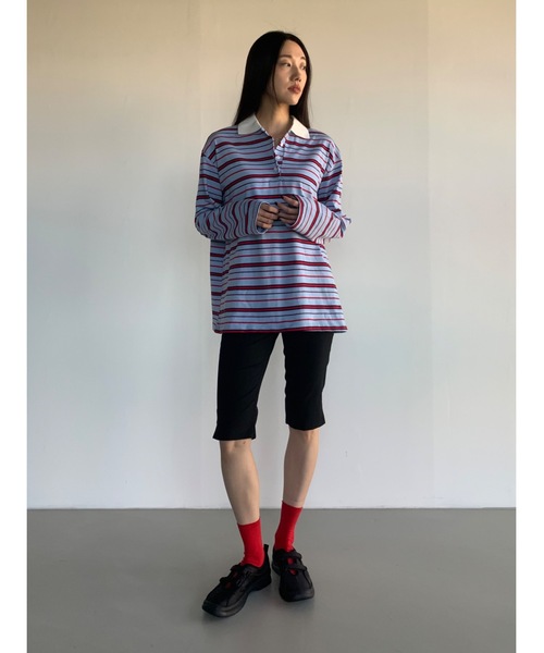 「Didot.showroom」 長袖カットソー FREE スカイブルー レディース_画像4