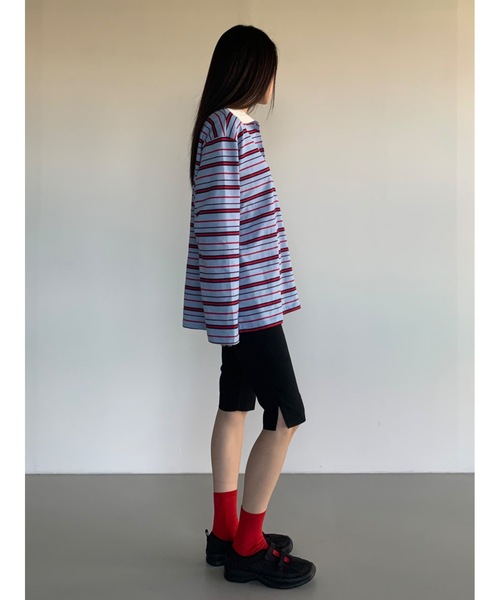「Didot.showroom」 長袖カットソー FREE スカイブルー レディース_画像5