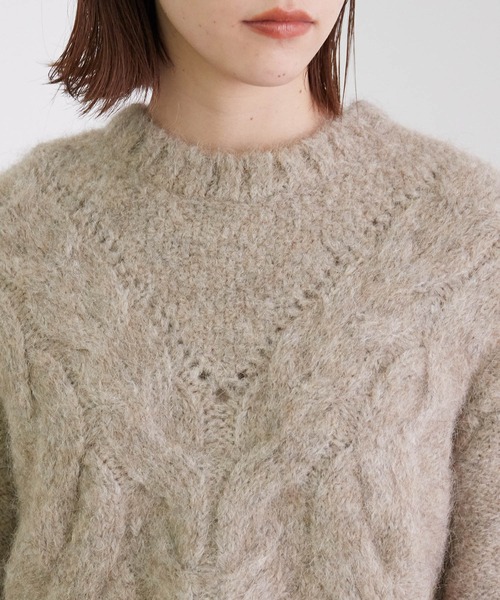 「MADEMOISELLE ROPE'」 長袖ニット 38 グレー レディース_画像4