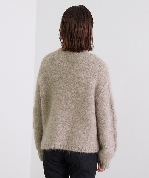 「MADEMOISELLE ROPE'」 長袖ニット 38 グレー レディース_画像8