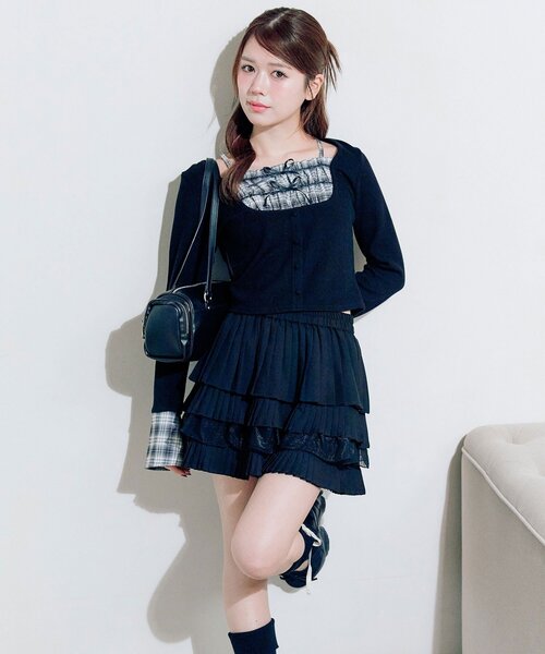 OLIVE des OLIVE（オリーブデオリーブ） tシャツ レイヤードトップス