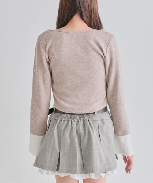 OLIVE des OLIVE（オリーブデオリーブ） tシャツ レイヤードトップス