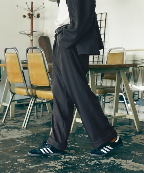 「Bleme」 スラックス M チャコール メンズ_画像7