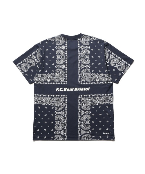 星柄メッシュシャツ FC Real Bristolネイビー F.C.Real Bristol（エフシーレアルブリストル） tシャツ BANDANA TEE