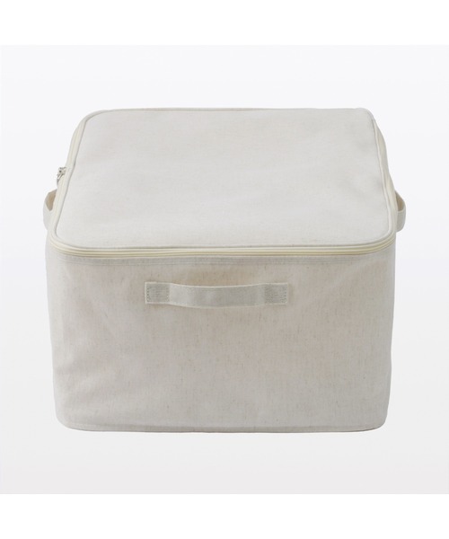 無印良品（MUJI） 収納 ポリエステル麻 ソフトボックス 衣装ケース 大