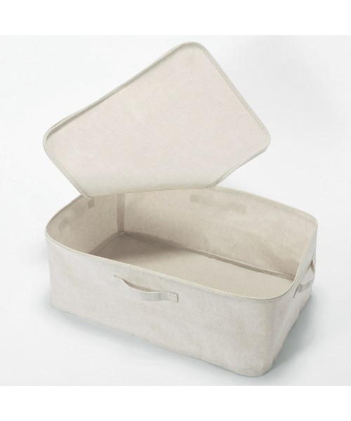 無印良品（MUJI） 収納 ポリエステル麻 ソフトボックス 衣装ケース 大