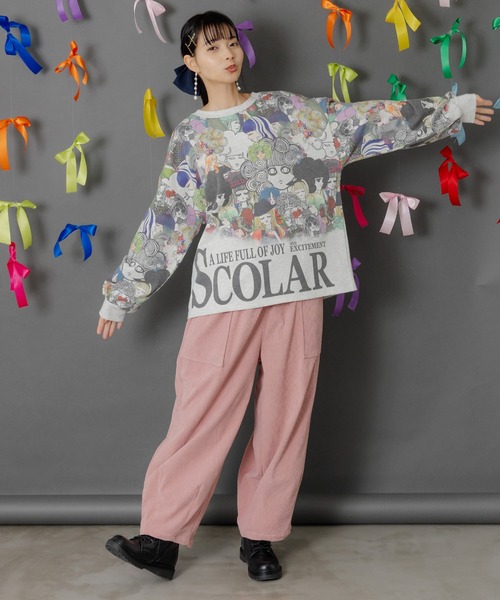 ScoLar（スカラー） パンツ 153754：スカラーちゃんネーム ボタン
