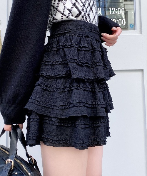 INGNI（イング） スカート レースフリルスカパン : ZOZOTOWN Yahoo!店