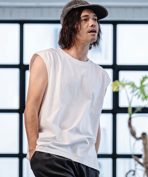 t.b ノースリーブ 新品 CAMBIO（カンビオ） タンクトップ mta598- Tight Tension Sleeveless