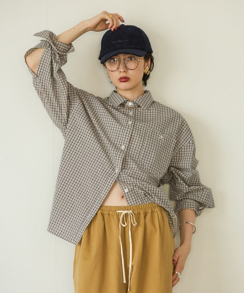 「GEORGE'S」 長袖シャツ SMALL グレー レディース_画像7