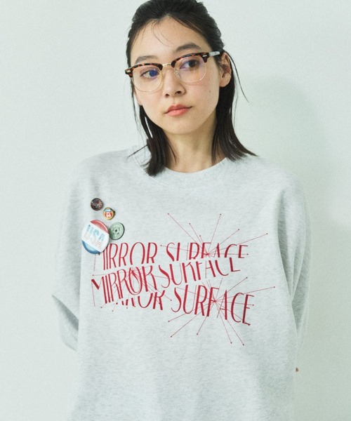 MIRROR STOKE トレーナー スウェット 「ZOZO限定」FLOWER GRAPHIC