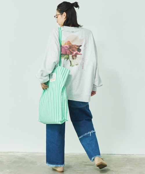 MIRROR STOKE トレーナー スウェット 「ZOZO限定」FLOWER GRAPHIC