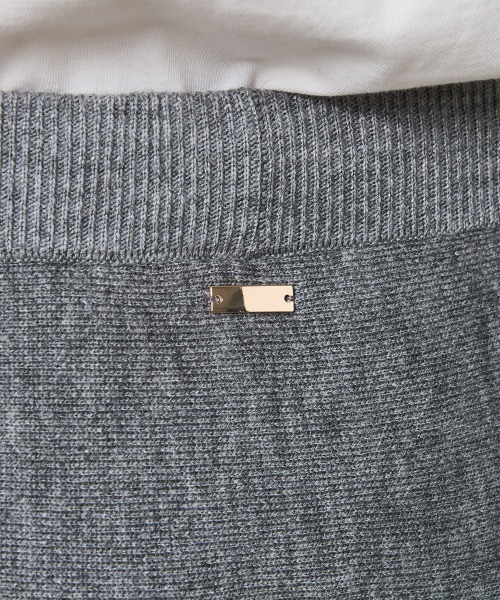 「CHIC STYLE」 ニットスカート L ブラック レディース_画像4