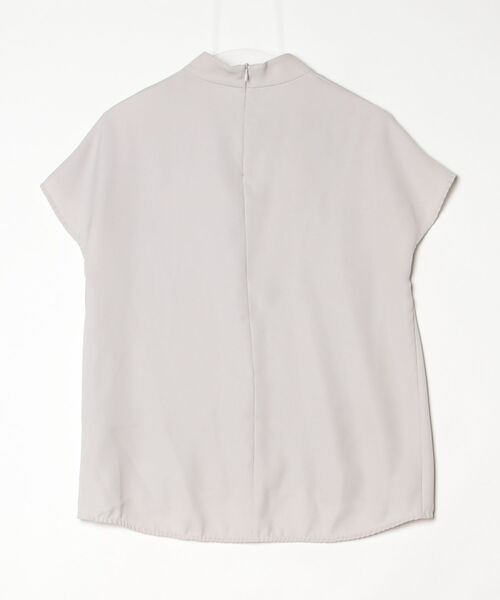 「Demi-Luxe BEAMS」 半袖ブラウス 36 グレー レディース_画像2
