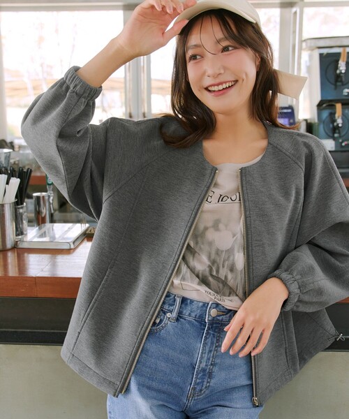 Tiaclasse ブルゾン アウター 「大きいサイズ」ダンボールポンチノー