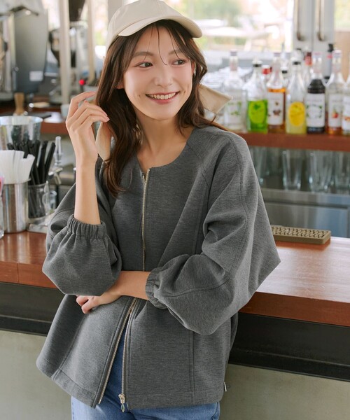 Tiaclasse ブルゾン アウター 「大きいサイズ」ダンボールポンチノー