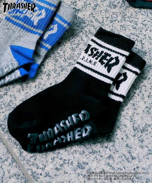 Ampersand（アンパサンド） 靴下 THRASHER ソックス キッズ 子供