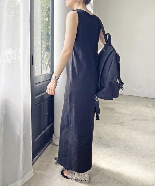 「Spick & Span」 ノースリーブワンピース 36 グレー レディース_画像5