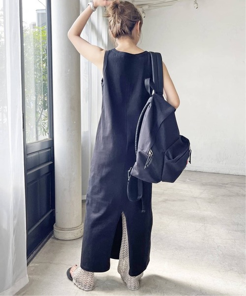 「Spick & Span」 ノースリーブワンピース 36 グレー レディース_画像6