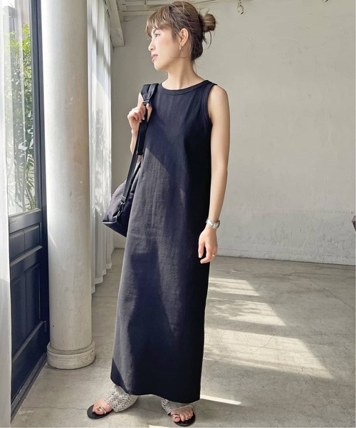 「Spick & Span」 ノースリーブワンピース 36 グレー レディース_画像10
