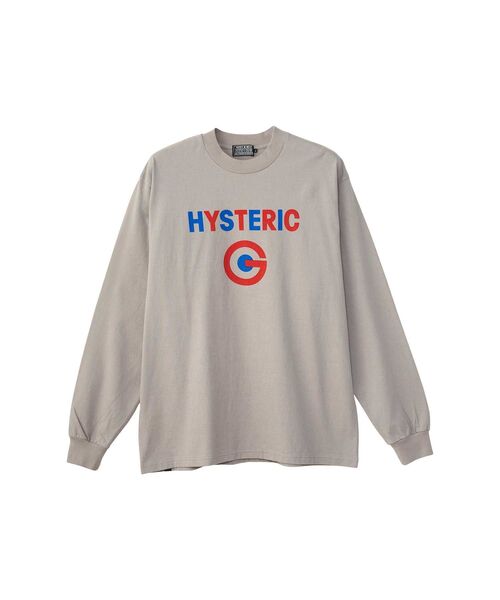 HYSTERIC GLAMOUR（ヒステリックグラマー） 長袖Tシャツ LARGE グレー