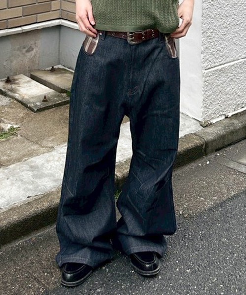 kutir（クティール） ジーンズ POCKET CHECK RIGID BUGGY DENIM