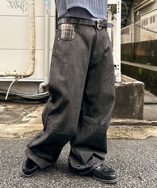 kutir（クティール） ジーンズ POCKET CHECK RIGID BUGGY DENIM