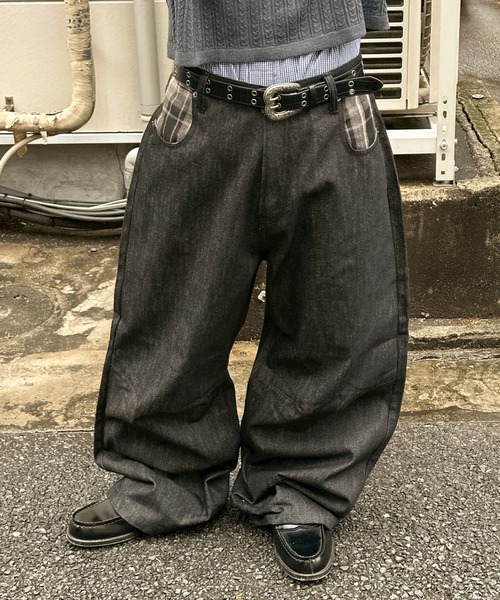 kutir（クティール） ジーンズ POCKET CHECK RIGID BUGGY DENIM