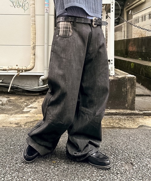 kutir（クティール） ジーンズ POCKET CHECK RIGID BUGGY DENIM