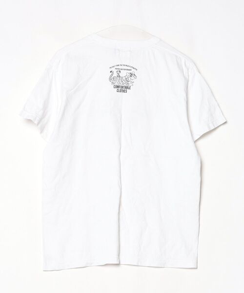 「DOUBLE STEAL」 半袖Tシャツ MEDIUM ホワイト メンズ_画像2