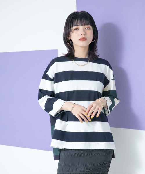「Eimee Law」 7分袖カットソー 38 ブラック レディース_画像3