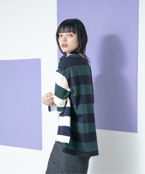 「Eimee Law」 7分袖カットソー 38 ブラック レディース_画像5