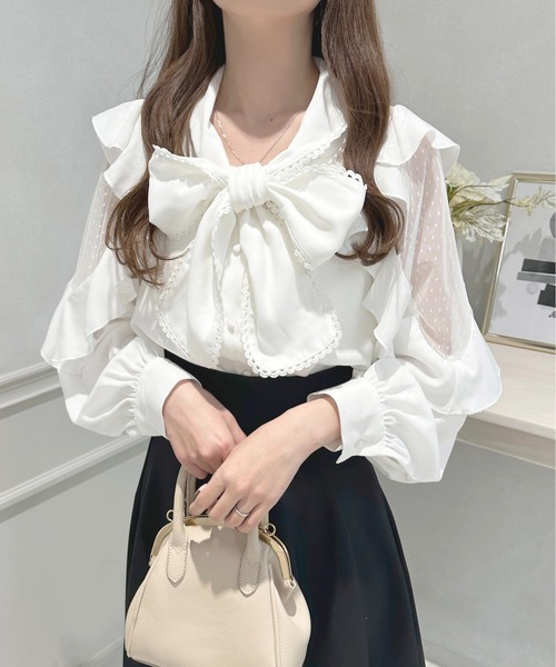 「apres jour」 長袖ブラウス フリー ブラック レディース_画像3