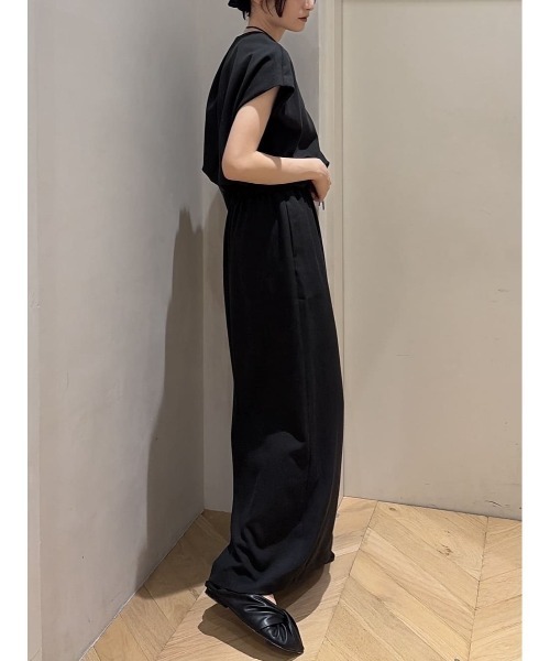 ワンピース リネンミックスボクシーワンピースの画像