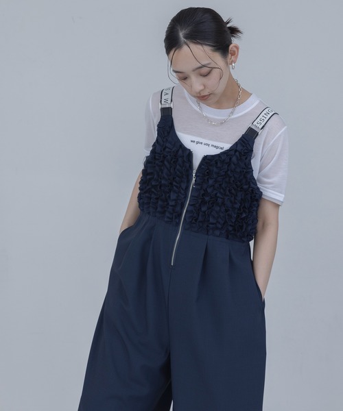 Eimee Law（エイミーロウ） サロペット オーバーオール フリルビスチェ