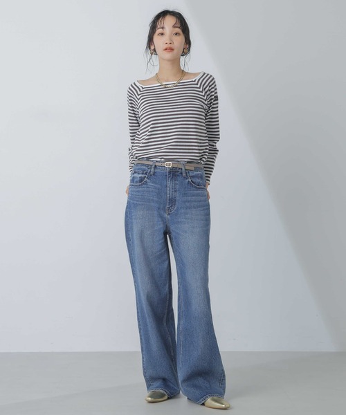 「Healthy denim」 デニムパンツ 25 ブルー レディース_画像5
