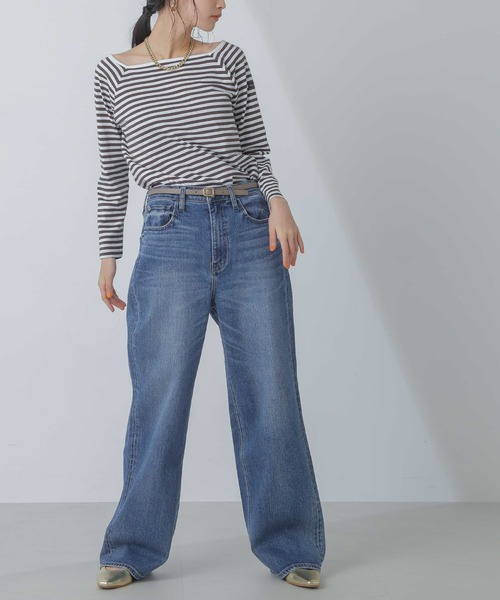 「Healthy denim」 デニムパンツ 25 ブルー レディース_画像6