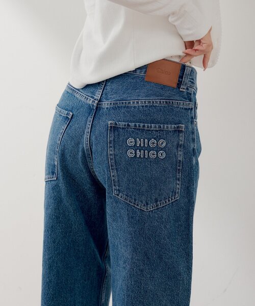 「Chico」 デニムパンツ SMALL ブルー レディース_画像3