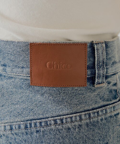 「Chico」 デニムパンツ SMALL ブルー レディース_画像7